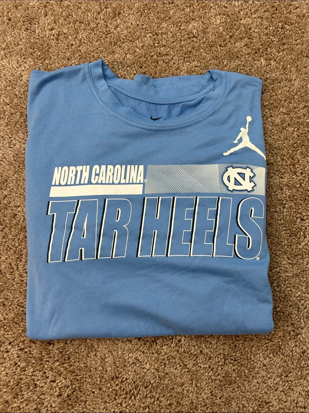 Jordan UNC Tar Heels Men’s L Carolina Blue Orange Bowl Long-Sleeve T-Shirt